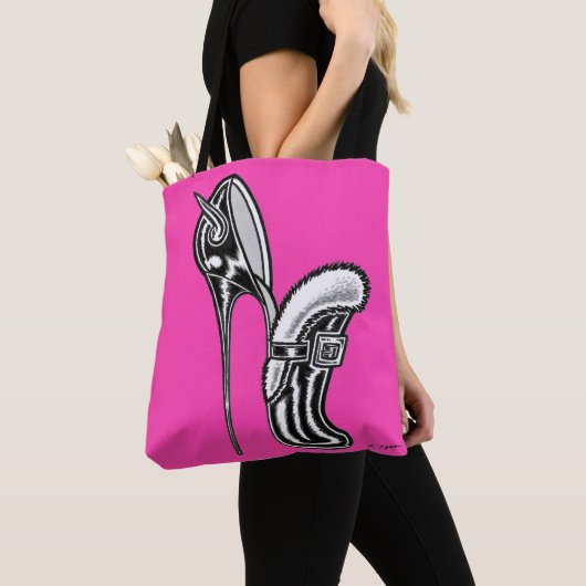 Vana DeVinyl™/Schoeisel en Modes Tote Bag (Dichtbij)
