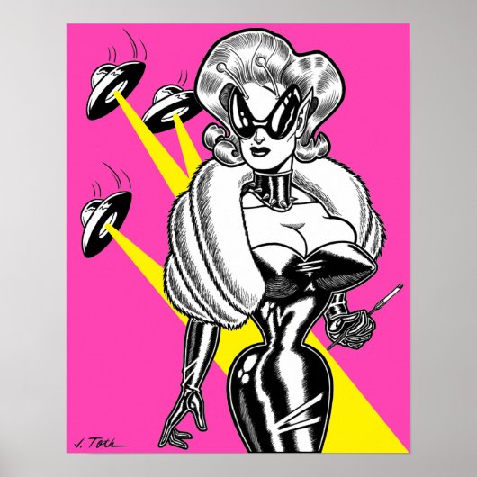 Vana DeVinyl™/UFO's and Glamour Poster (Voorkant)