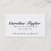 Vanadis Visitekaartje (Achterkant)