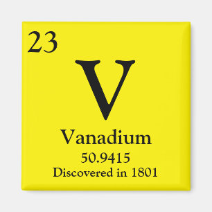 Vanadium Periodiek Tafel Magneet