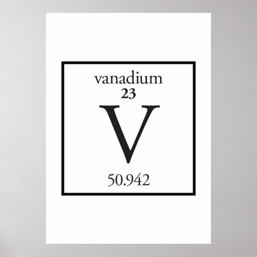 Vanadium Poster (Voorkant)