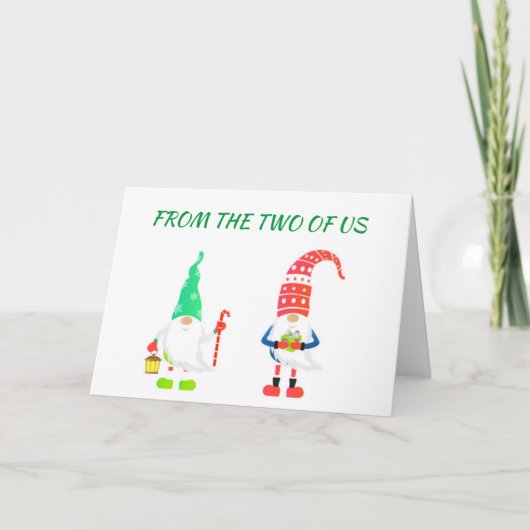 VANAF DE 2 VAN US=WISHES VAN JOY HOLIDAY CARD FEESTDAGEN KAART (Voorkant)