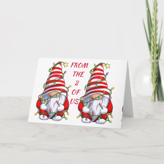 VANAF DE 2 VAN US=WISHES VAN JOY HOLIDAY CARD FEESTDAGEN KAART (Voorkant)