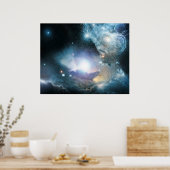 Vanaf de as van de eerste sterren poster (Keuken)