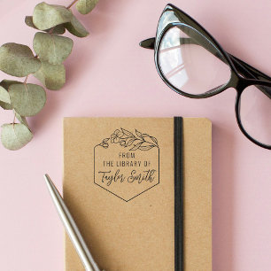 VANAF DE BIBLIOTHEEK VAN DE Eigen naam Zelfinktende Stempel