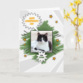 vanaf de Cat Grandouders Day met Foto van Pet Kaart (Gele Bloem)