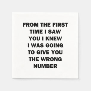 Vanaf de eerste keer dat ik je zag servet