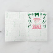 Vanaf de Kat Custom Photo Holiday Kerstmis Feestdagen Kaart (Binnen)