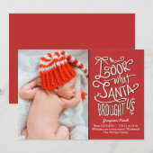 Vanaf de kerstkaart van Santa Birth (Voorkant / Achterkant)