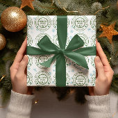 vanaf de noordpool van santa stickers cadeaupapier