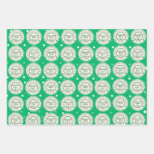 vanaf de noordpool van santa stickers inpakpapier vel (Voorkant 2)