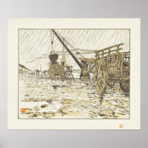 Vanaf de Quai de Passy, in de regen
