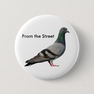 Vanaf de straat ronde button 5,7 cm