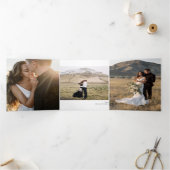 Vanaf deze dag Elopement Photo Gallery Drieluik Uitnodiging (Binnen)