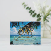 Vanaf deze dag vooruit aankondigingskaart (Staand voorkant)