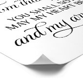 Vanaf deze dag voorwaartse bruiloft poster (Hoek)