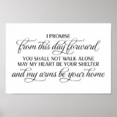 Vanaf deze dag voorwaartse bruiloft poster (Voorkant)