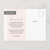 Vanaf dit Briefkaart voor de bekendmaking van de d (Achterkant)