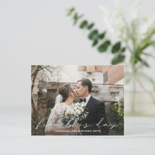 Vanaf dit Briefkaart voor de bekendmaking van de d (Staand voorkant)