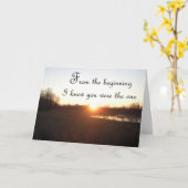 Vanaf het begin - Jubileum Kaart voor man (Gele Bloem)