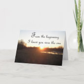 Vanaf het begin - Jubileum Kaart voor man (Voorkant)