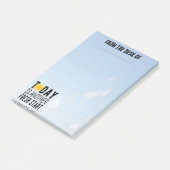 Vanaf het bureau van - werkbericht post-it® notes (Schuin)