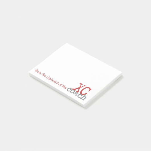 Vanaf het Klembord XC Coach Cross Country Running Post-it® Notes (Schuin)