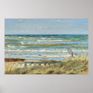 Vanaf Hornbæk strand, PS Kroyer Poster