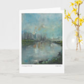 Vanaf Kangaroo Point Cliffs gevouwen Wenskaart Kaart (Gele Bloem)