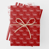 Vanaf kerstfeestdag in Santa Claus Inpakpapier Vel (In situ)