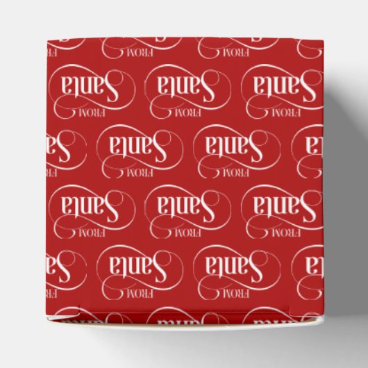 Vanaf kerstfeestdag kerstfeestdag in Santa Claus Bedankdoosjes (Bovenkant)