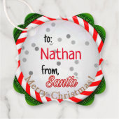 Vanaf Kerstkerstkerstkerstkerstperiode Bedankjes Labels (Voorkant)