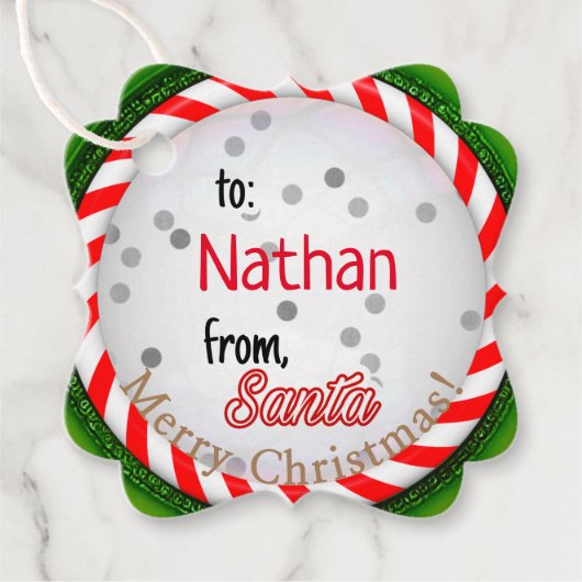 Vanaf Kerstkerstkerstkerstkerstperiode Bedankjes Labels (Voorkant)