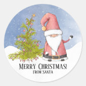 Vanaf Kerstkerstkerstkerstkerstperiode Ronde Sticker (Voorkant)