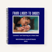 VANAF LADDY TOT DADDY Custom New Dad to be Journal Notitieboek (Voorkant)