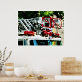 VANAF MINDER DAN $ 20 - Brandweerladder Poster (Keuken)