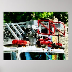 VANAF MINDER DAN $ 20 - Brandweerladder Poster