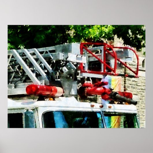 VANAF MINDER DAN $ 20 - Brandweerladder Poster (Voorkant)