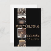 Vanaf New Home Kerstcollage Informatiekaartje (Voorkant / Achterkant)