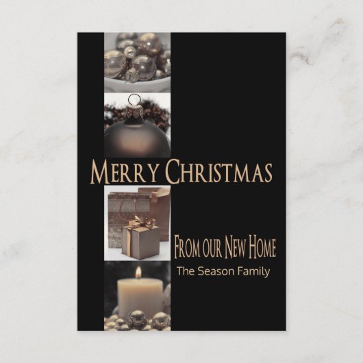 Vanaf New Home Kerstcollage Informatiekaartje (Voorkant)
