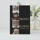 Vanaf New Home Kerstcollage Informatiekaartje (Staand voorkant)