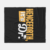 Vanaf nu is het Dr PhD Afgestudeerd Promotieonderz Fleece Deken (Voorkant (Horizontaal))