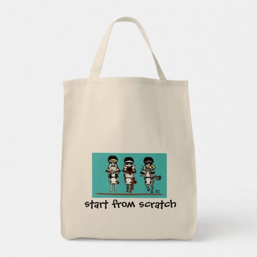 vanaf nul beginnen tote bag (Achterkant)