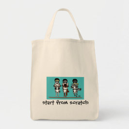 vanaf nul beginnen tote bag
