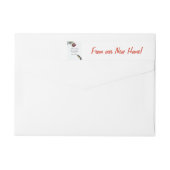 Vanaf ons nieuwe Home Snow roos en pen (Achterkant)