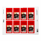 Vanaf onze nieuwe thuiskerstviering etiket (Full Sheet)