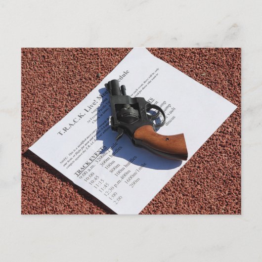 Vanaf Pistool-2008 T.R.A.C.K. Leef! Briefkaart (Voorkant)