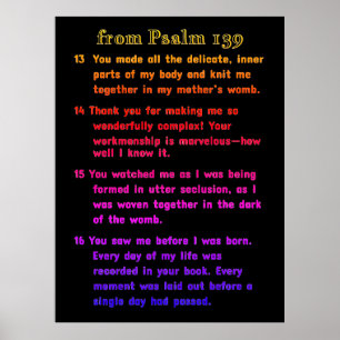Vanaf Psalm 139 Poster
