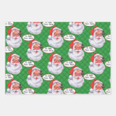Vanaf Santa Add Child's Name 3 Personal Kerstmis Inpakpapier Vel (Voorkant 2)