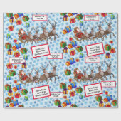 Vanaf Santa Childs' naam North Pole Speedy Deliver Cadeaupapier (Vlak)